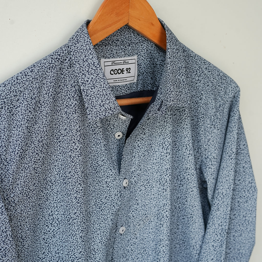 Mini Green Leaves Printed Shirt
