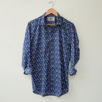 Blue Mini Floral Printed Shirt