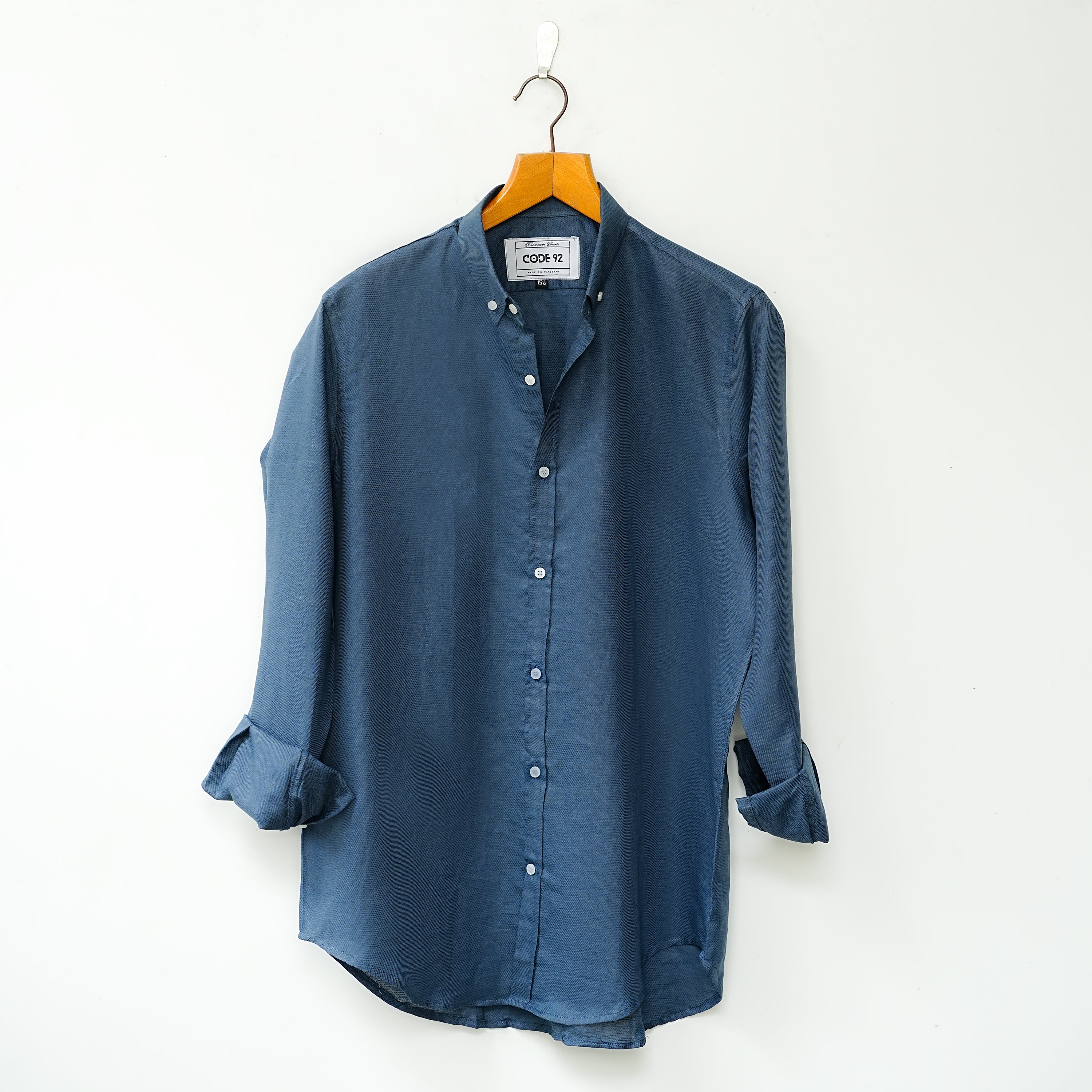 Navy Blue Cotton Shirt