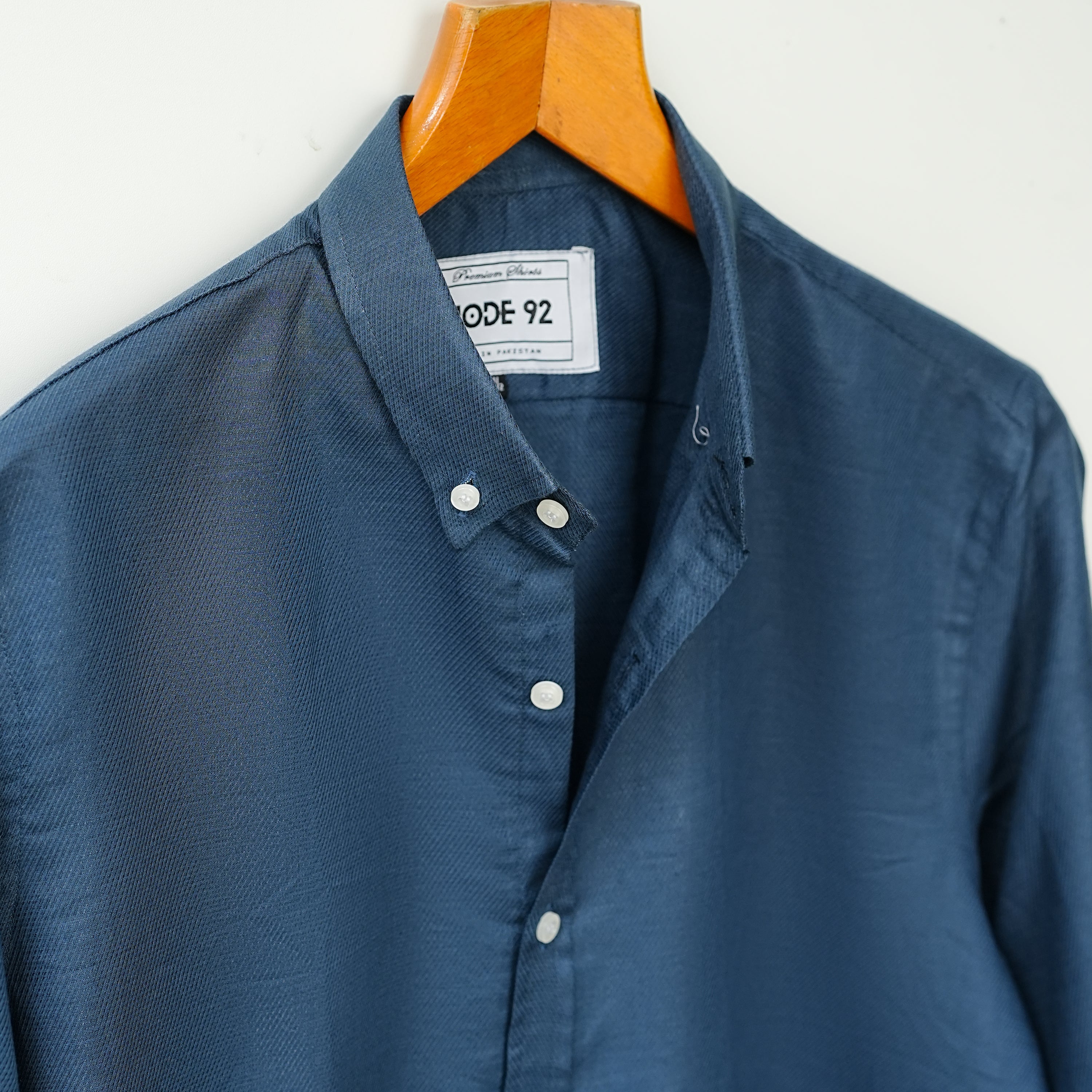 Navy Blue Cotton Shirt