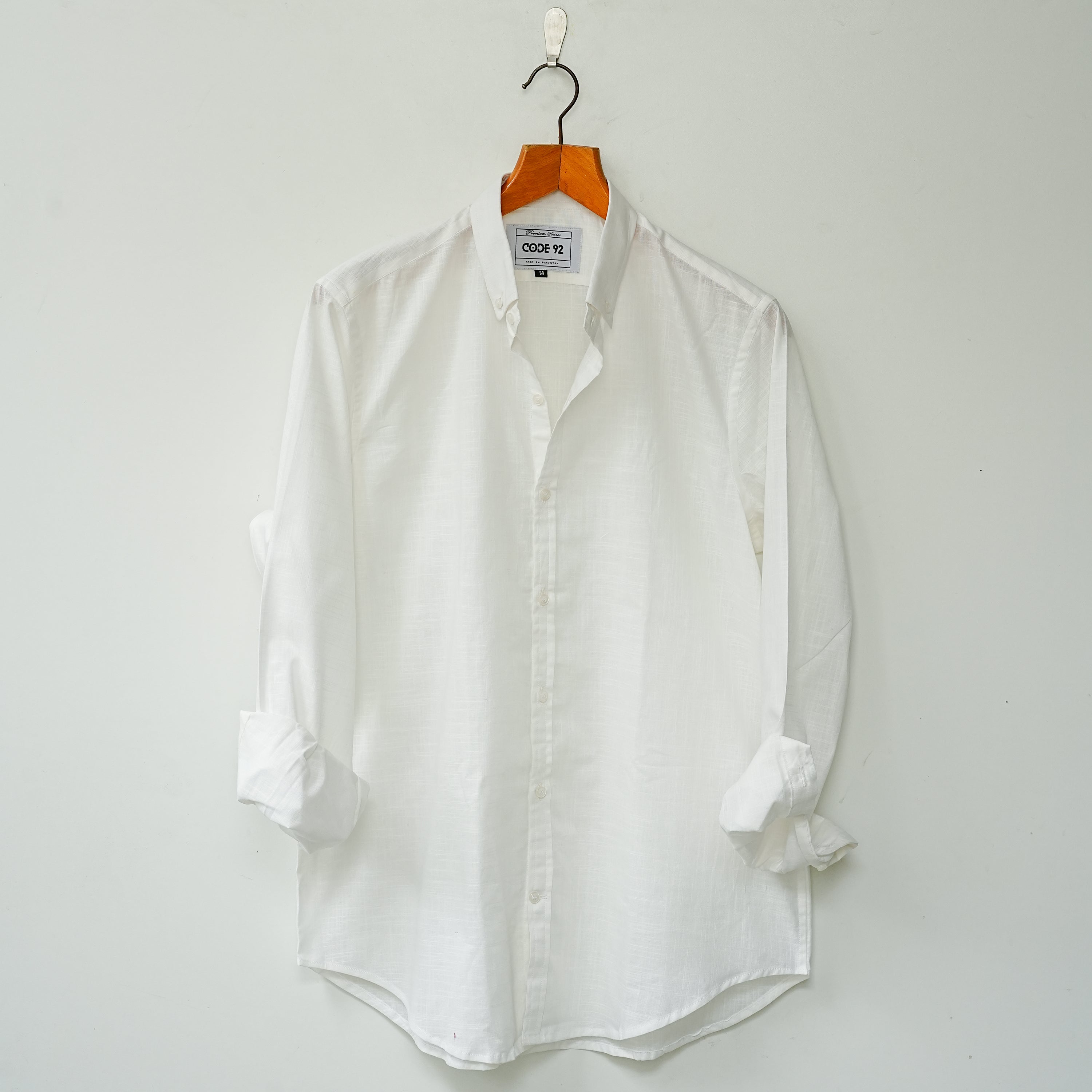 White Linen Button Down Shirt