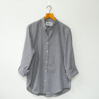 Black Linen Signature Checkered Shirt