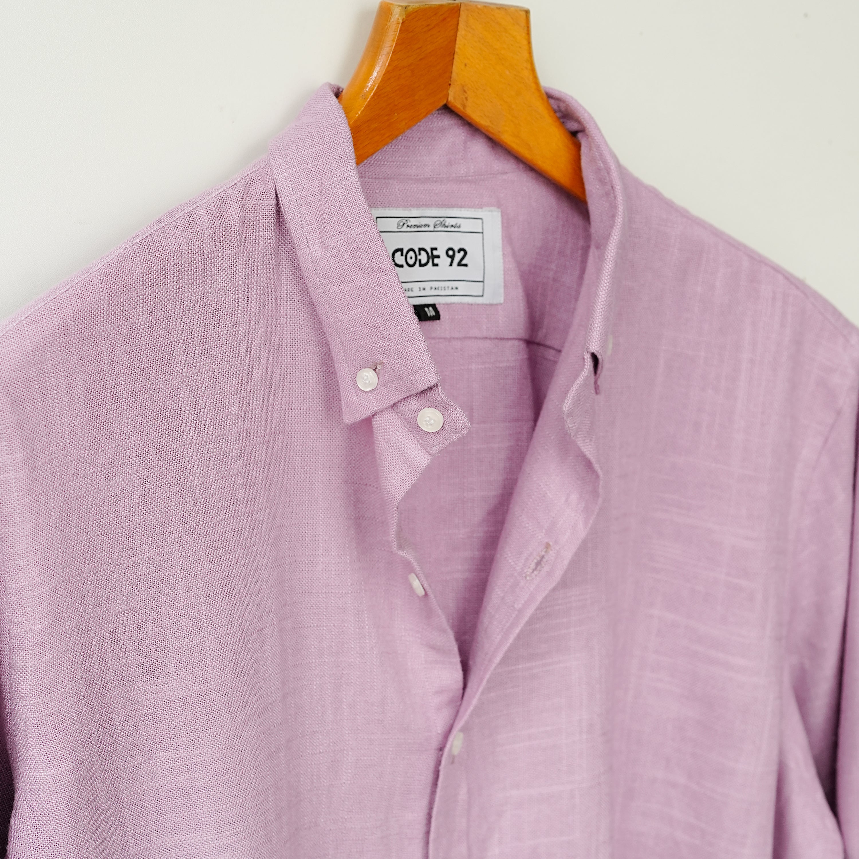 Lilac Button Down Linen Shirt