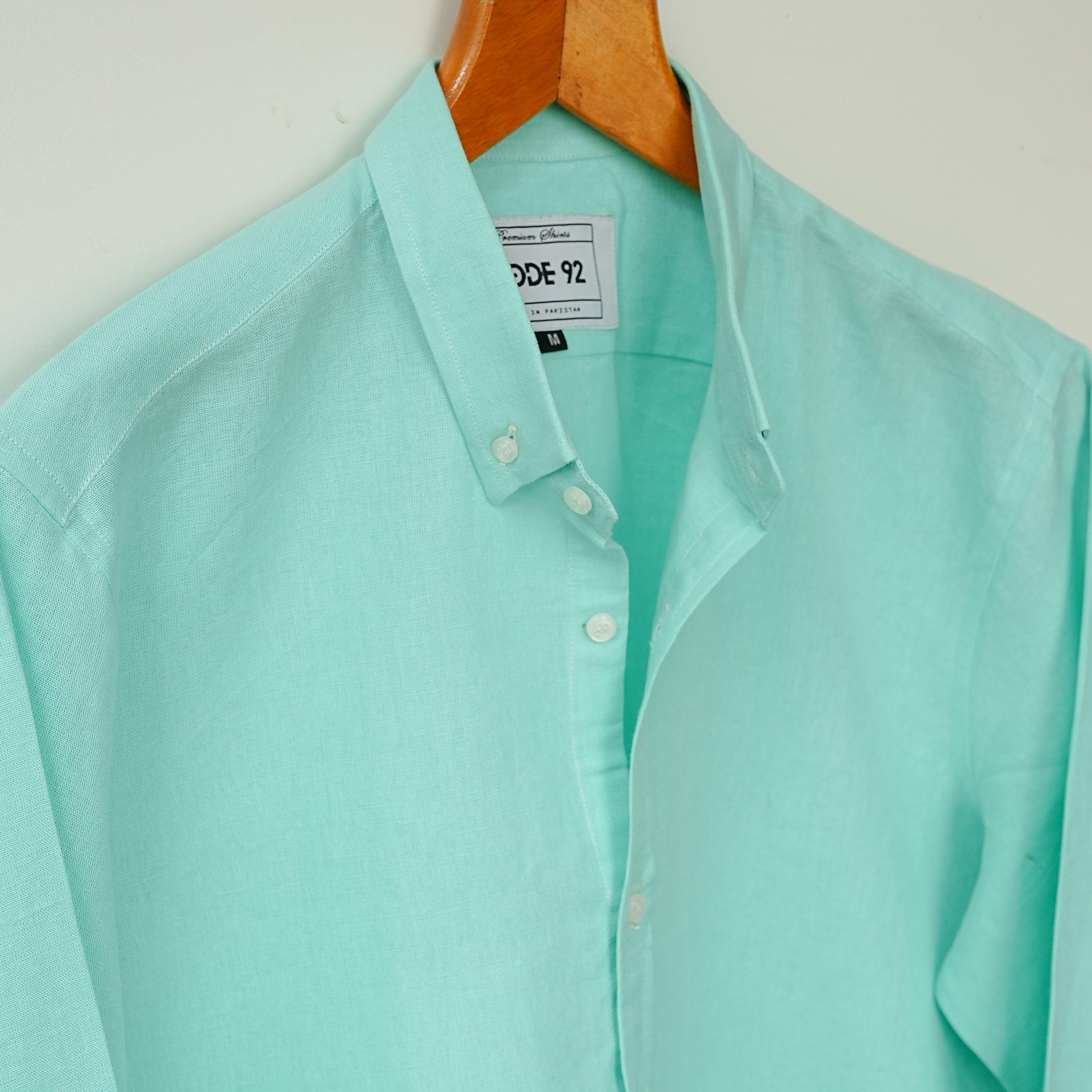 Sea Green Linen Shirt