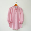 Powder Pink Micro Striped Linen Shirt