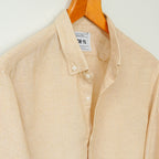 Beige Marble Cotton Linen Shirt