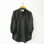 Black Button-Down Linen Shirt
