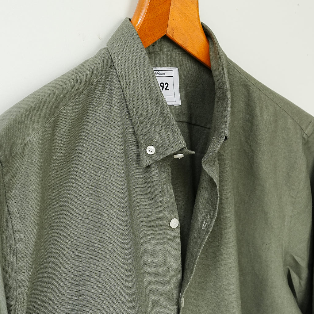Rock Army Green Linen Shirt