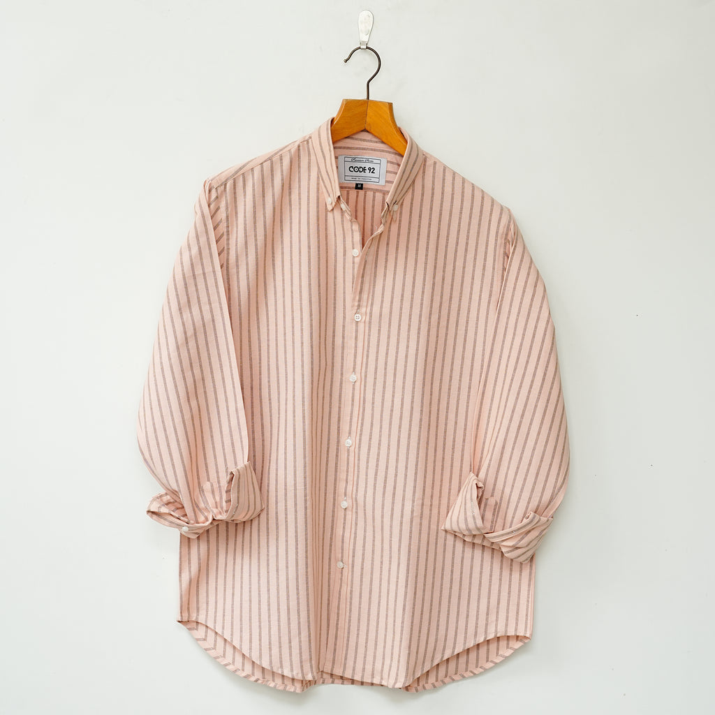 Signature Striped Button-Down Linen Shirt