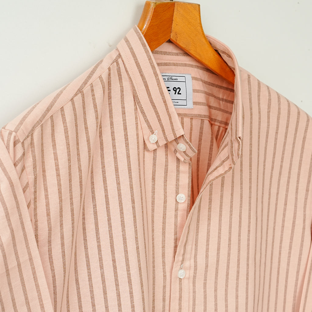 Signature Striped Button-Down Linen Shirt