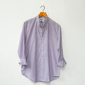 Micro Striped Lilac Linen Shirt