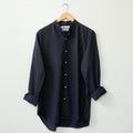 Mid-Night Blue Linen Shirt