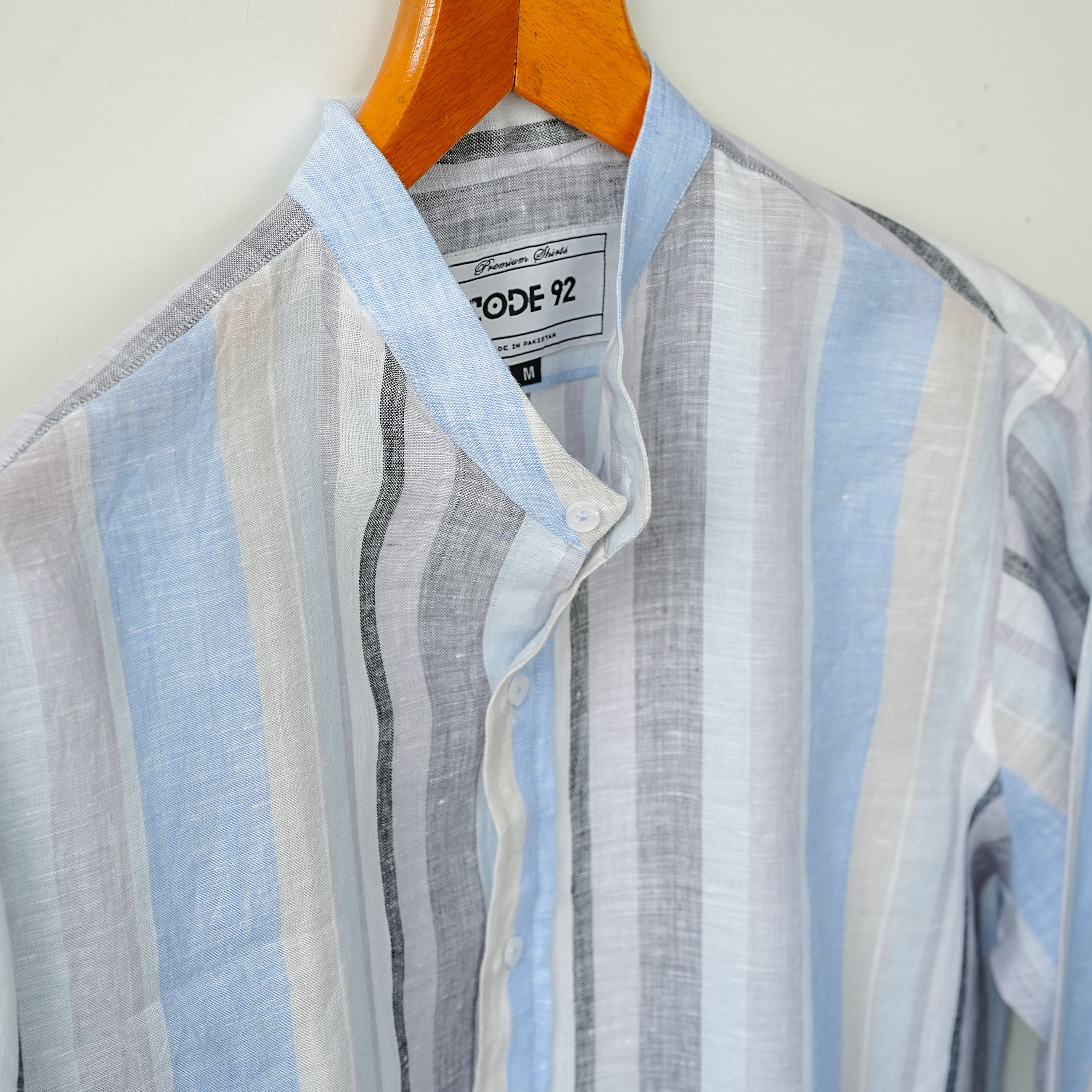 Macro Striped Linen Shirt