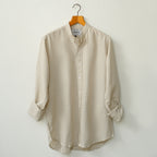 Cream Marble Linen Shirt