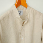Cream Marble Linen Shirt