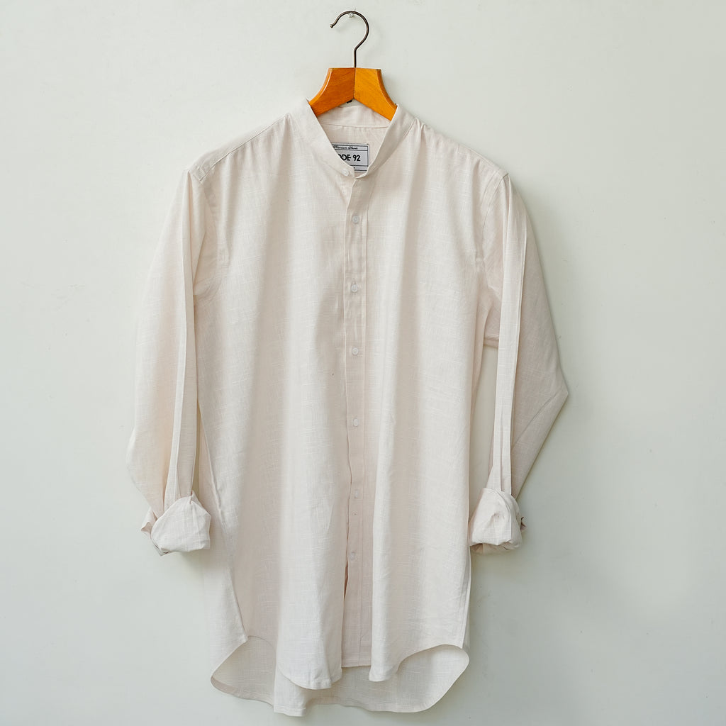 Micro Textured Linen Shirt