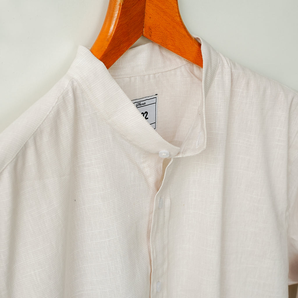 Micro Textured Linen Shirt