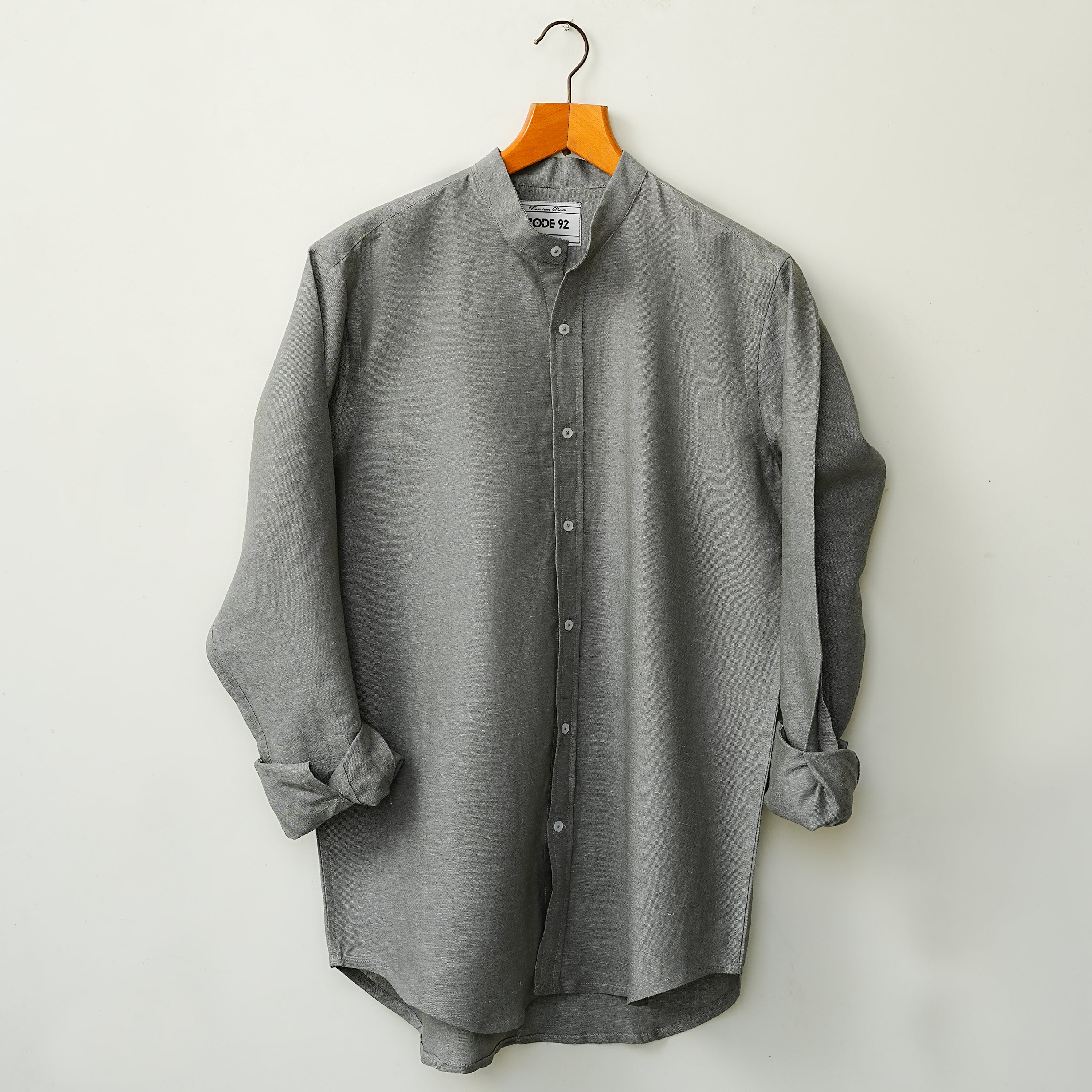 Rock Dusty Green Linen Shirt