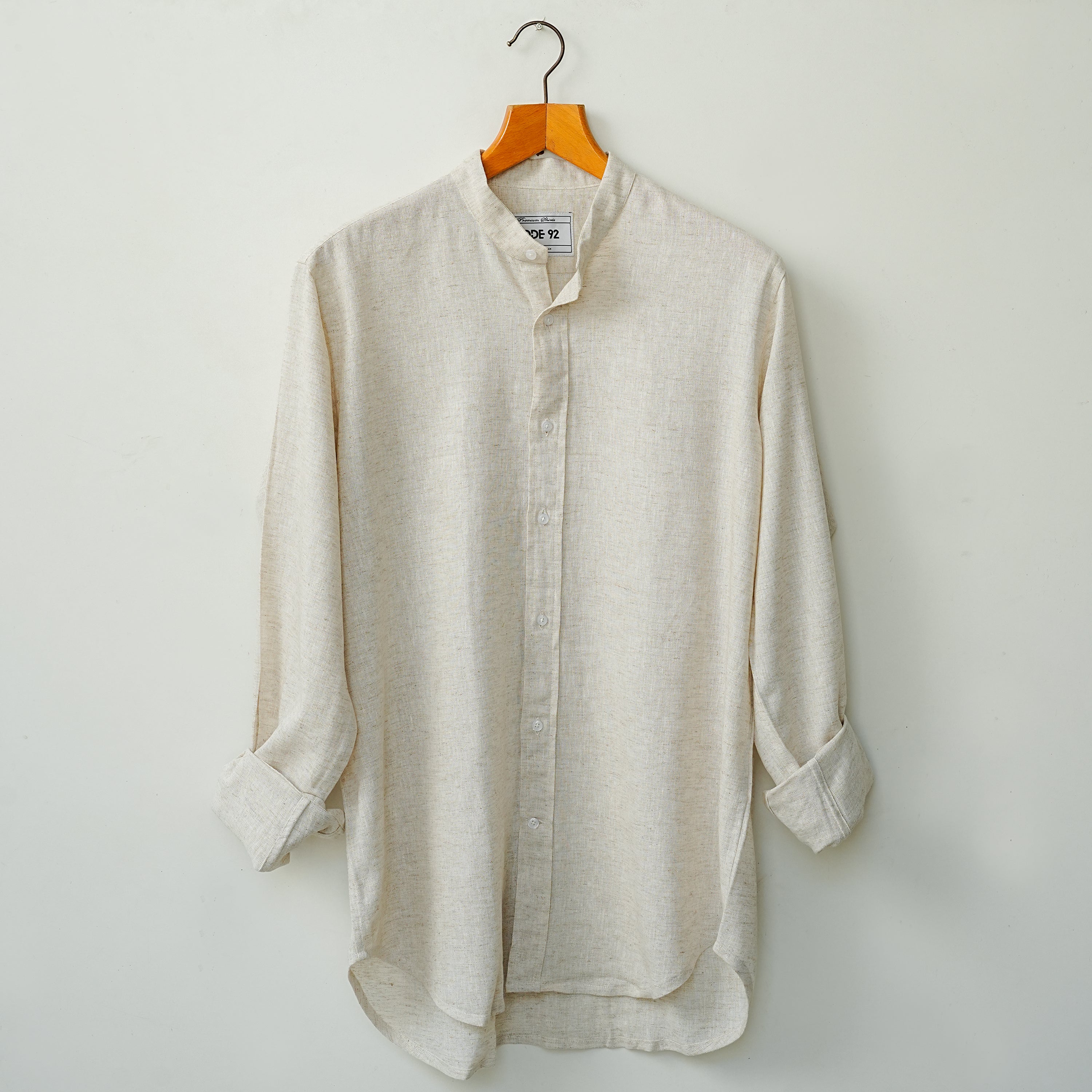 Light Beige Linen Shirt