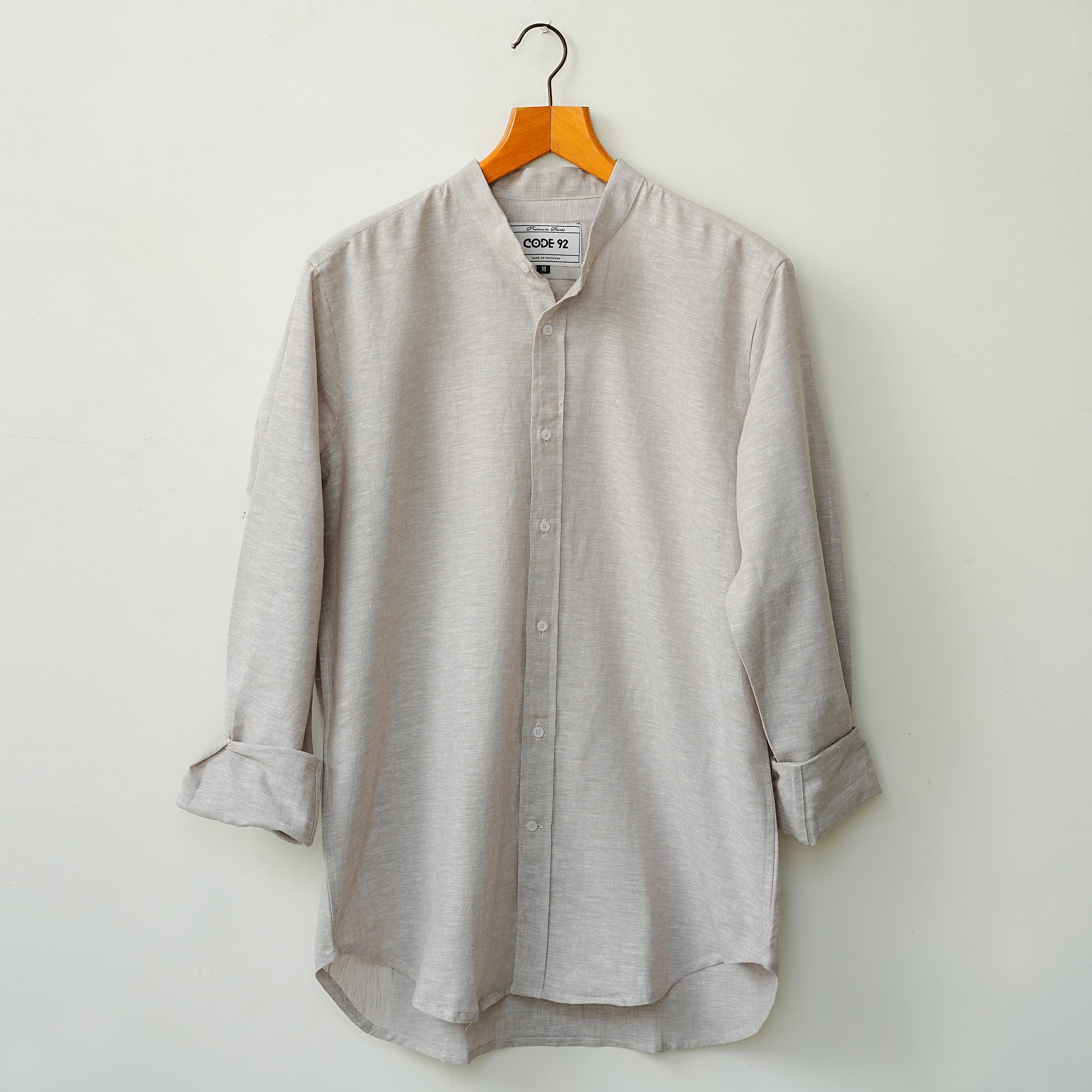 Water Grey Cotton Linen Shirt