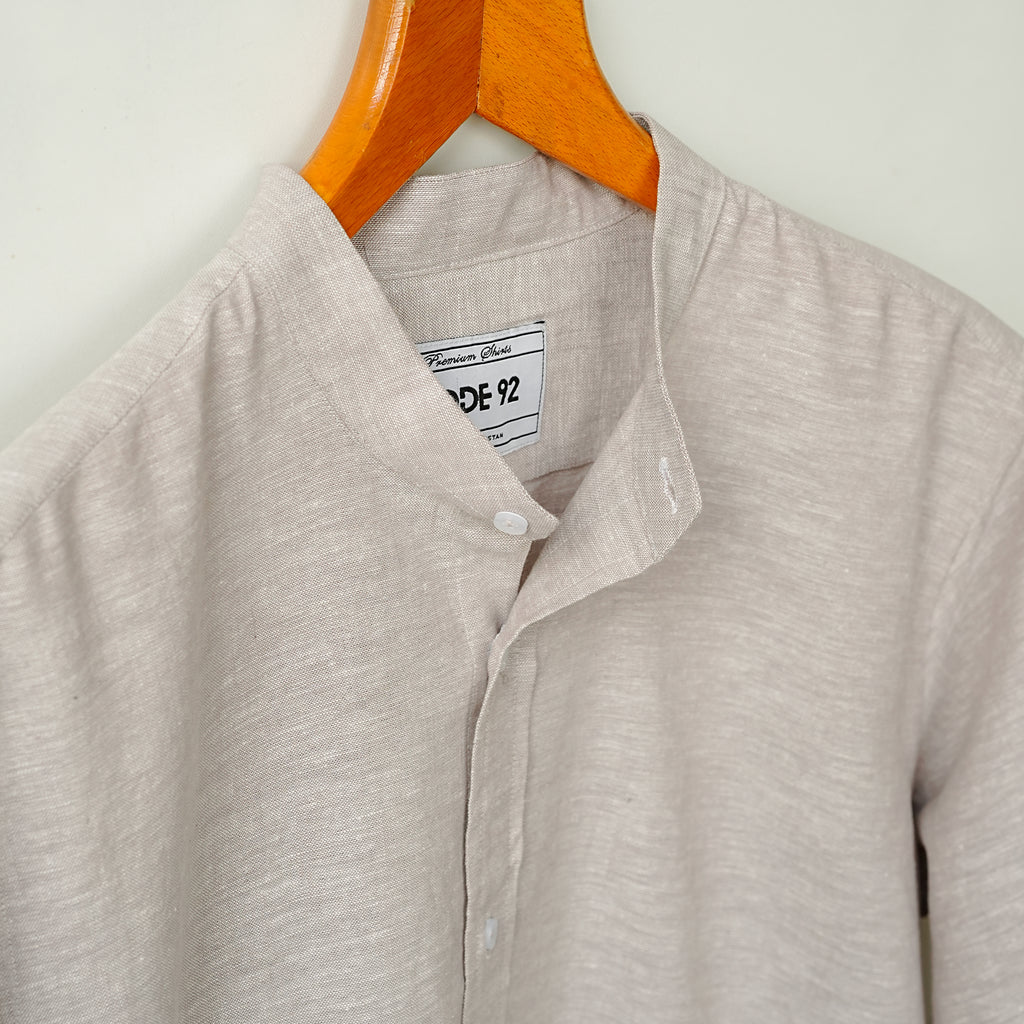 Water Grey Cotton Linen Shirt