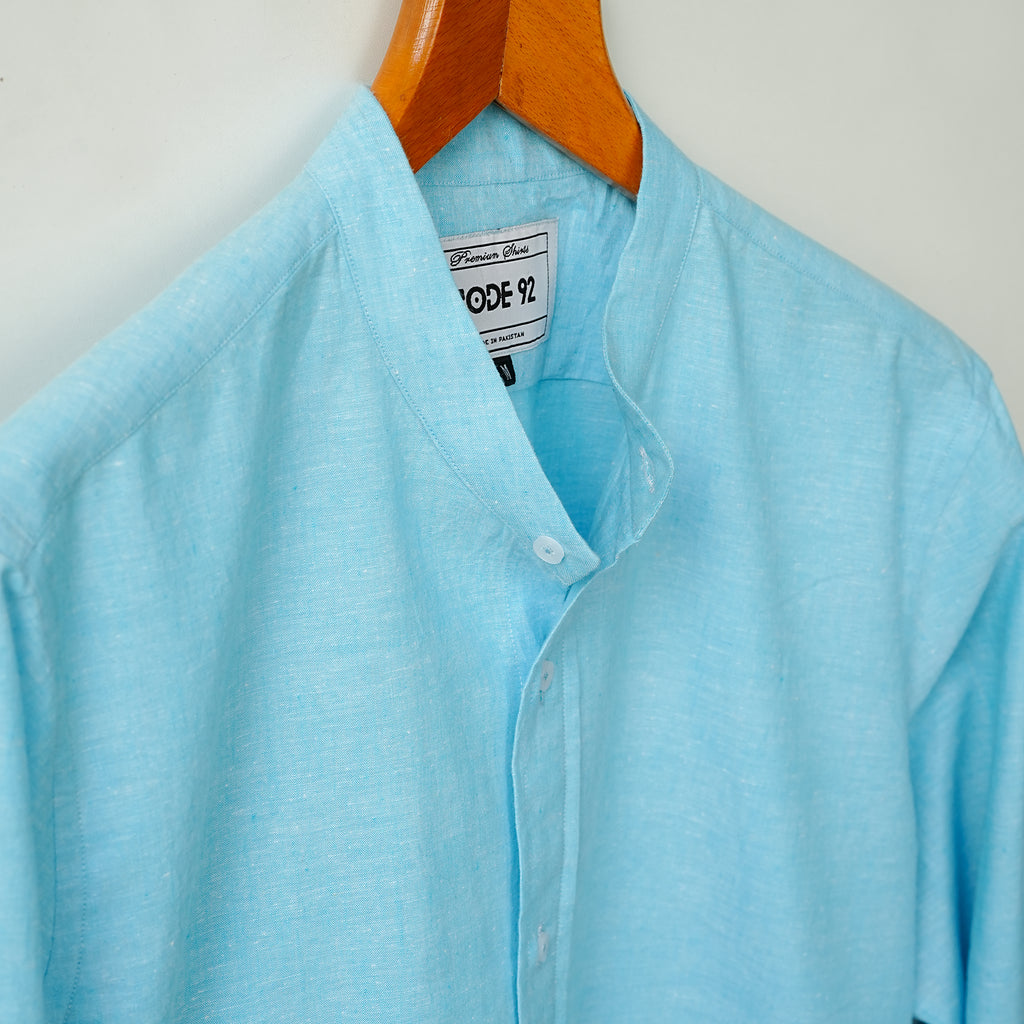 AQUA LINEN CO-ORD SET