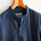 Navy Blue Cotton Short Kurta