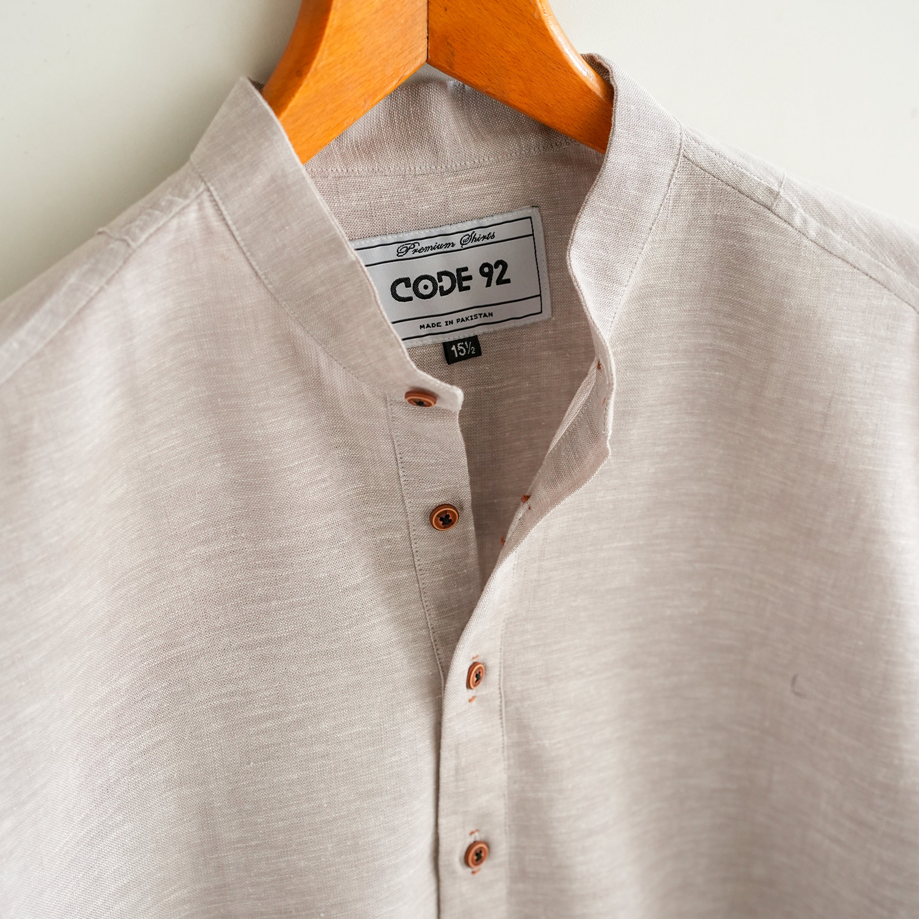 Ash Grey Cotton Short Kurta