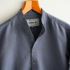 Ash Blue Cotton Short Kurta