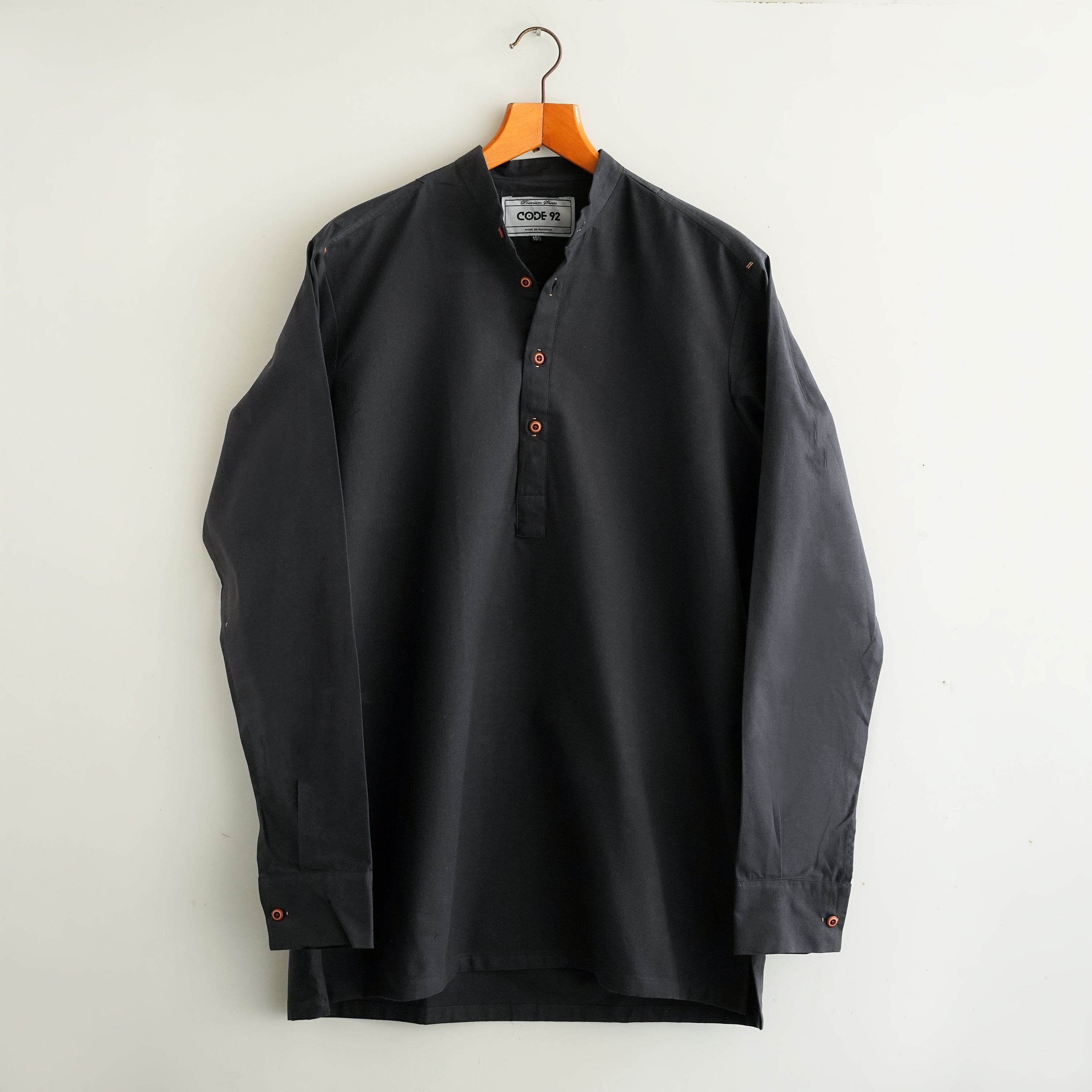 Mid-Night Blue Linen Short Kurta