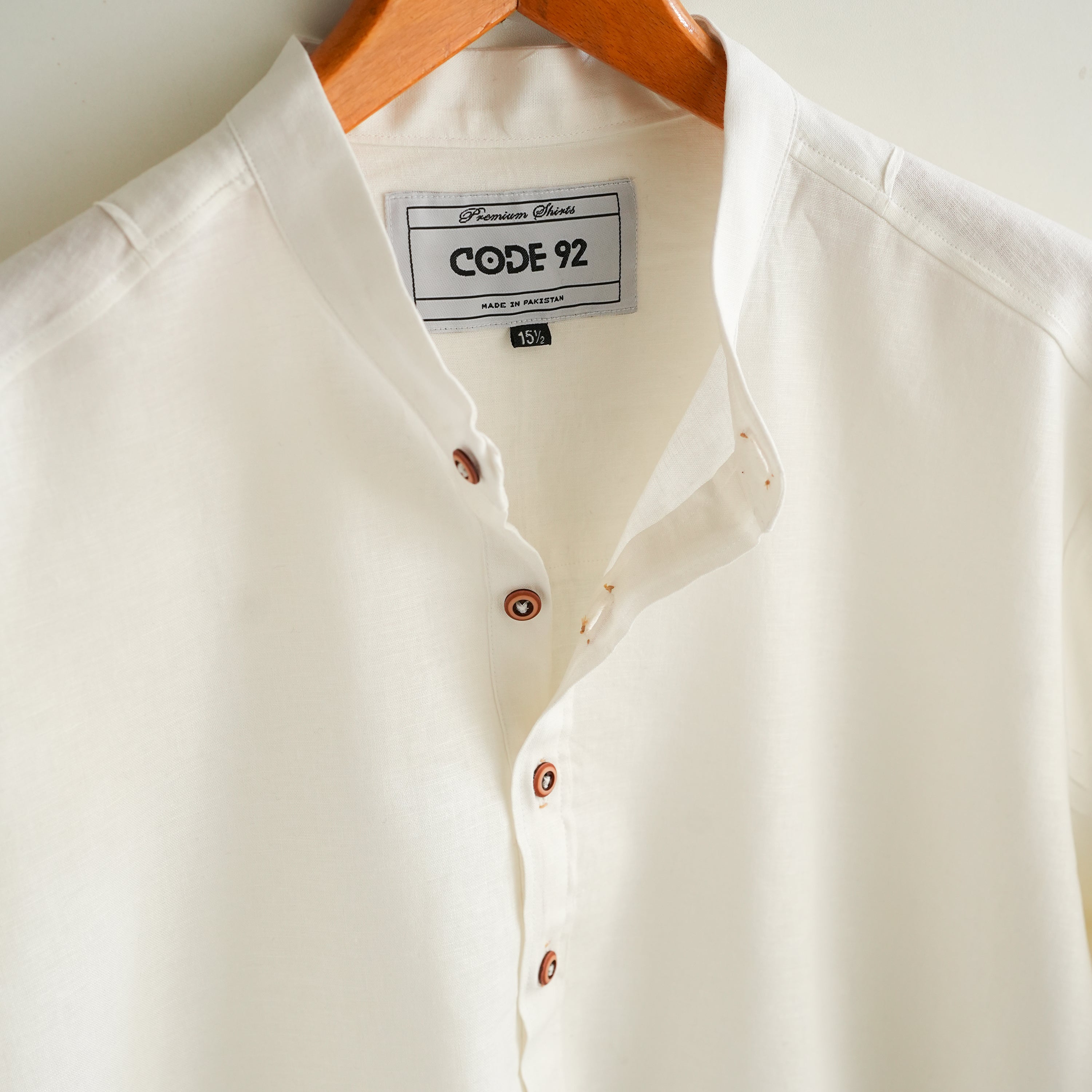 White Linen Short Kurta