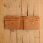Bi-Fold Camel Brown Leather Wallet