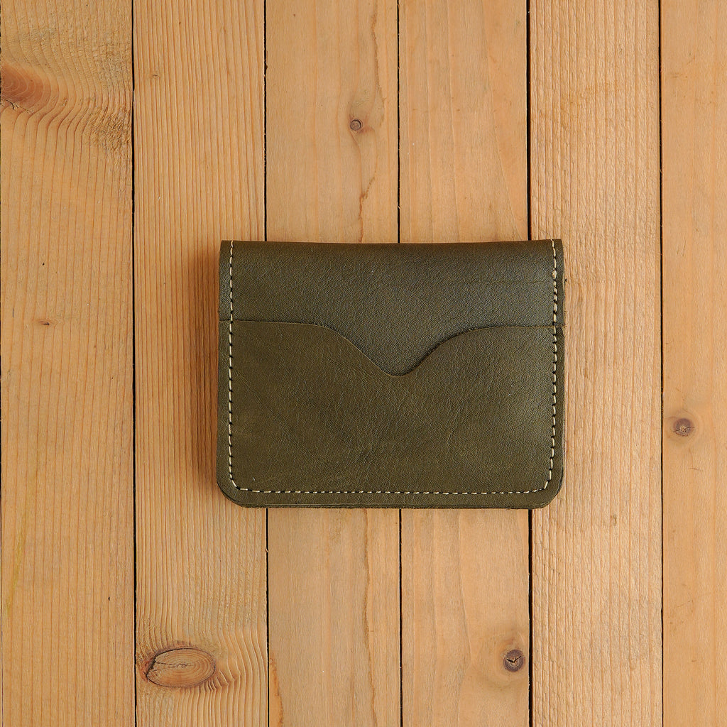 Olive Green Smart Leather Wallet