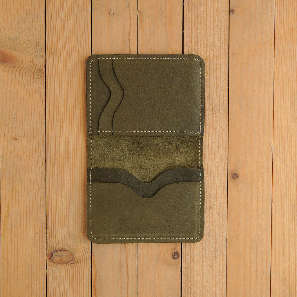 Olive Green Smart Leather Wallet