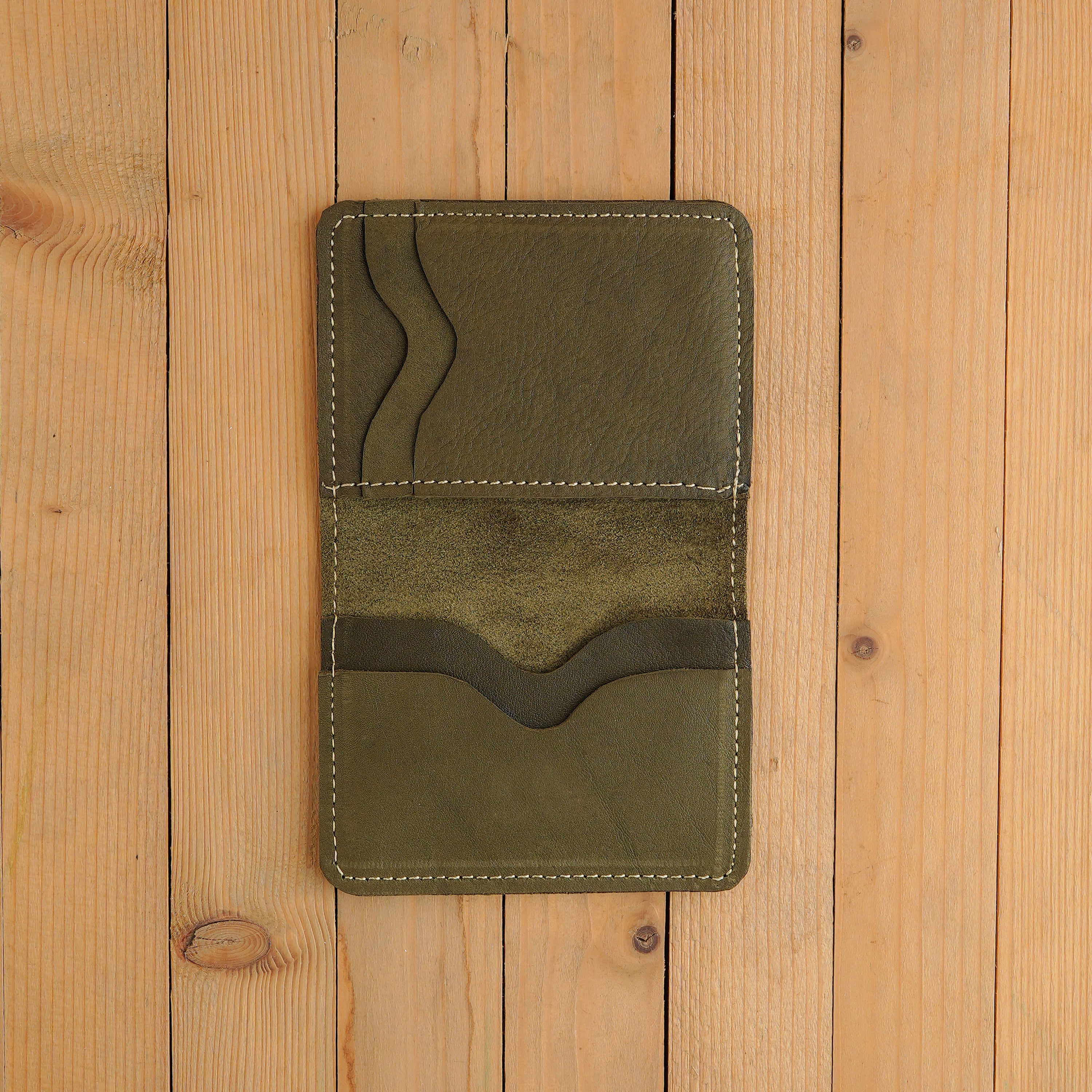 Olive Green Smart Leather Wallet