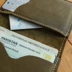 Olive Green Smart Leather Wallet