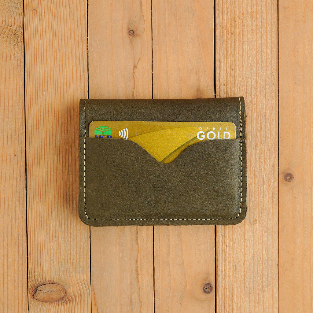 Olive Green Smart Leather Wallet
