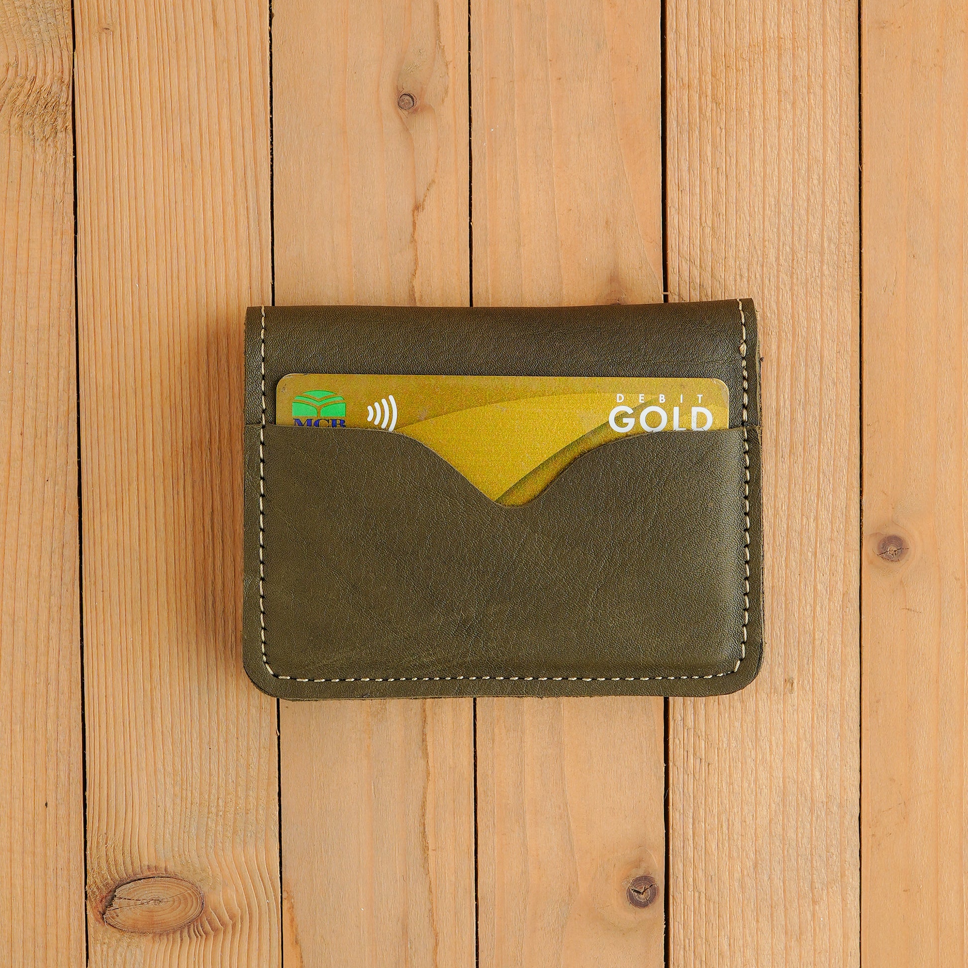 Olive Green Smart Leather Wallet