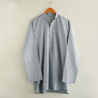 Ash Blue Cotton Short Kurta