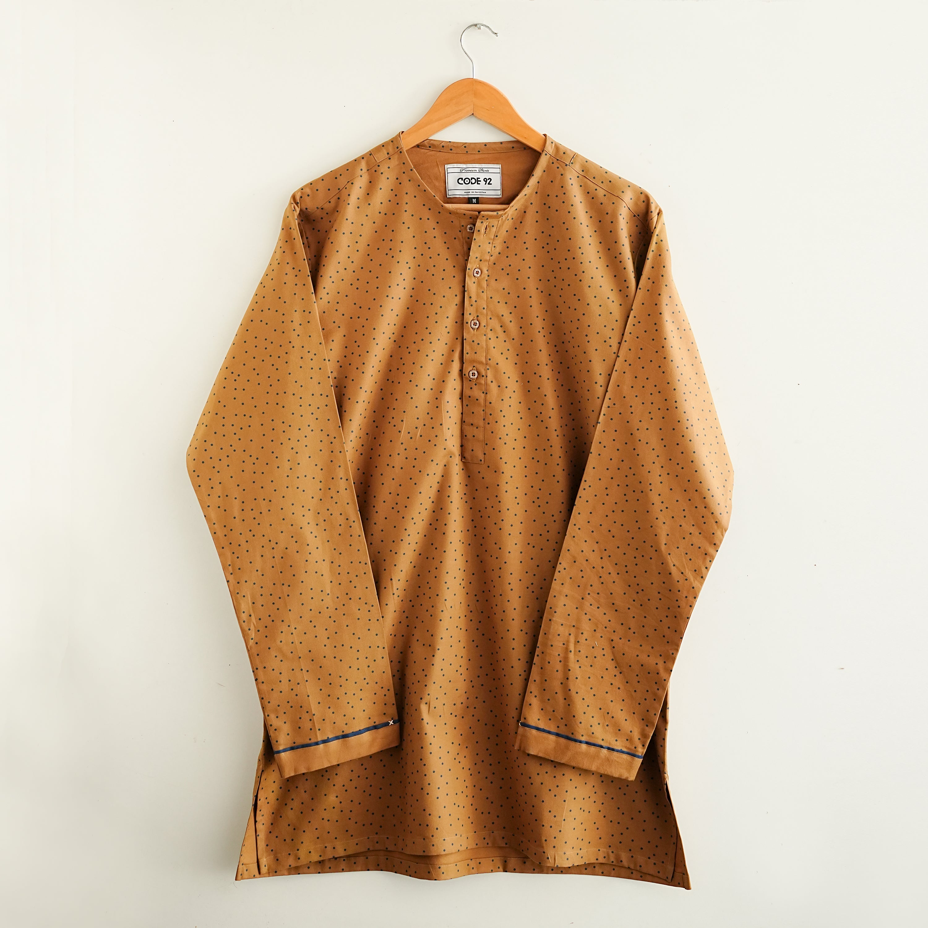Polka Cotton Short Kurta