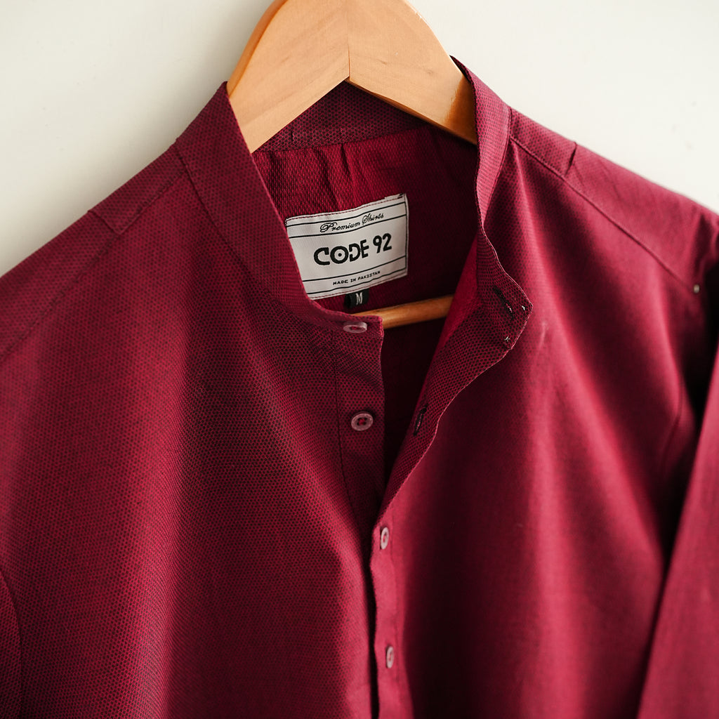 Red Cotton Short Kurta