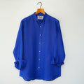 Royal Blue Linen Shirt