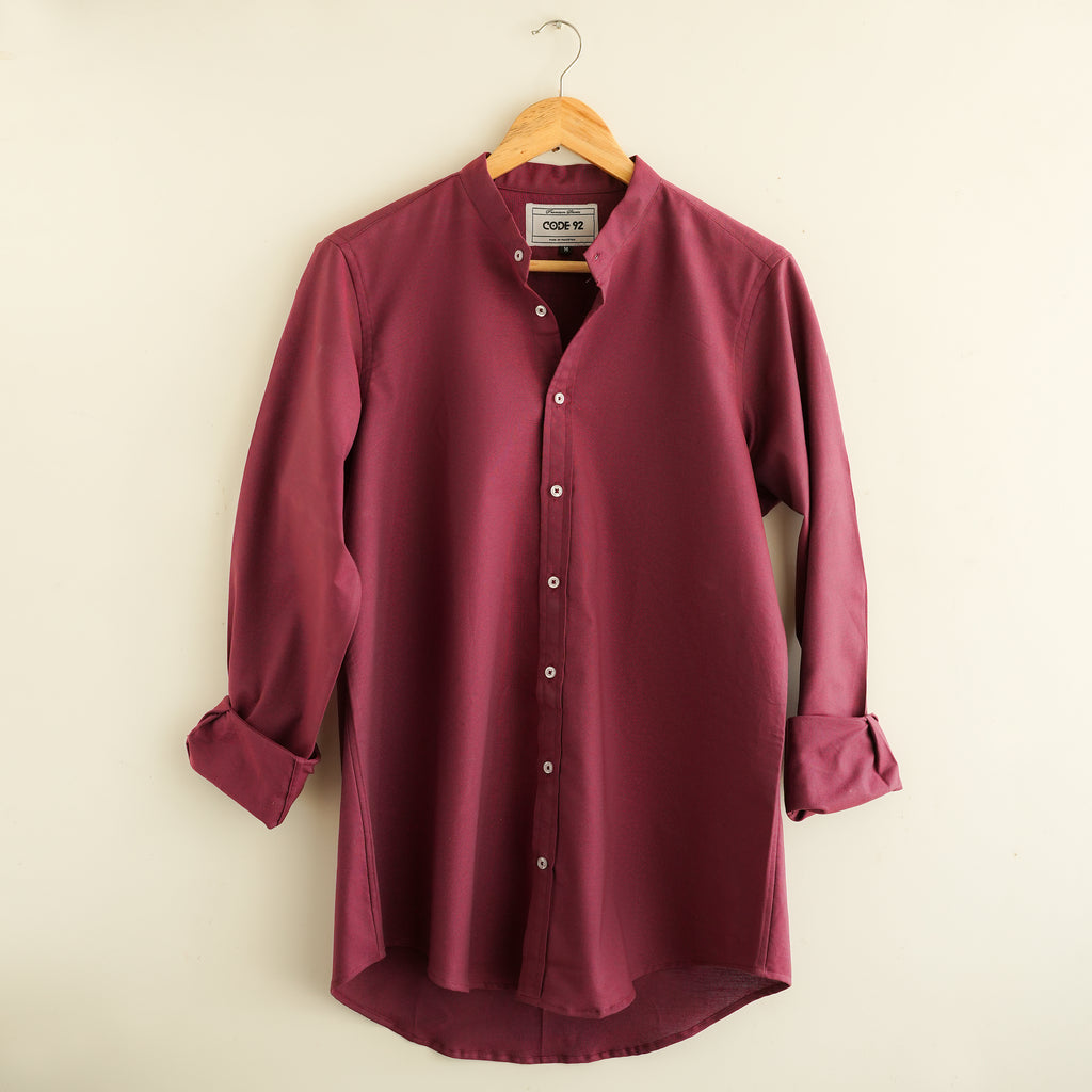 Maroon Polo Cotton Shirt