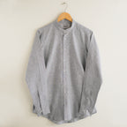 Grey & White Cotton Linen Shirt