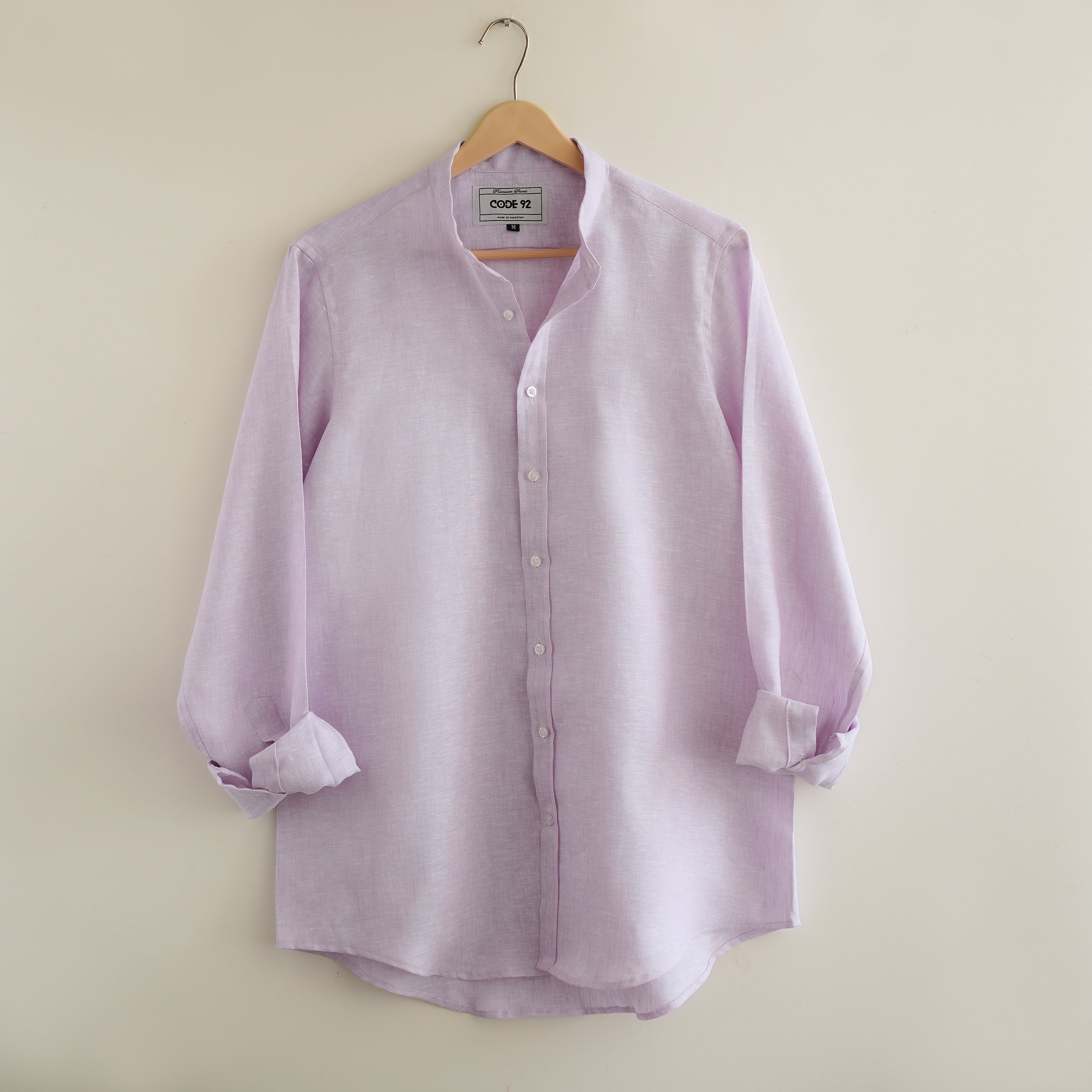 Powder Lilac Linen Shirt