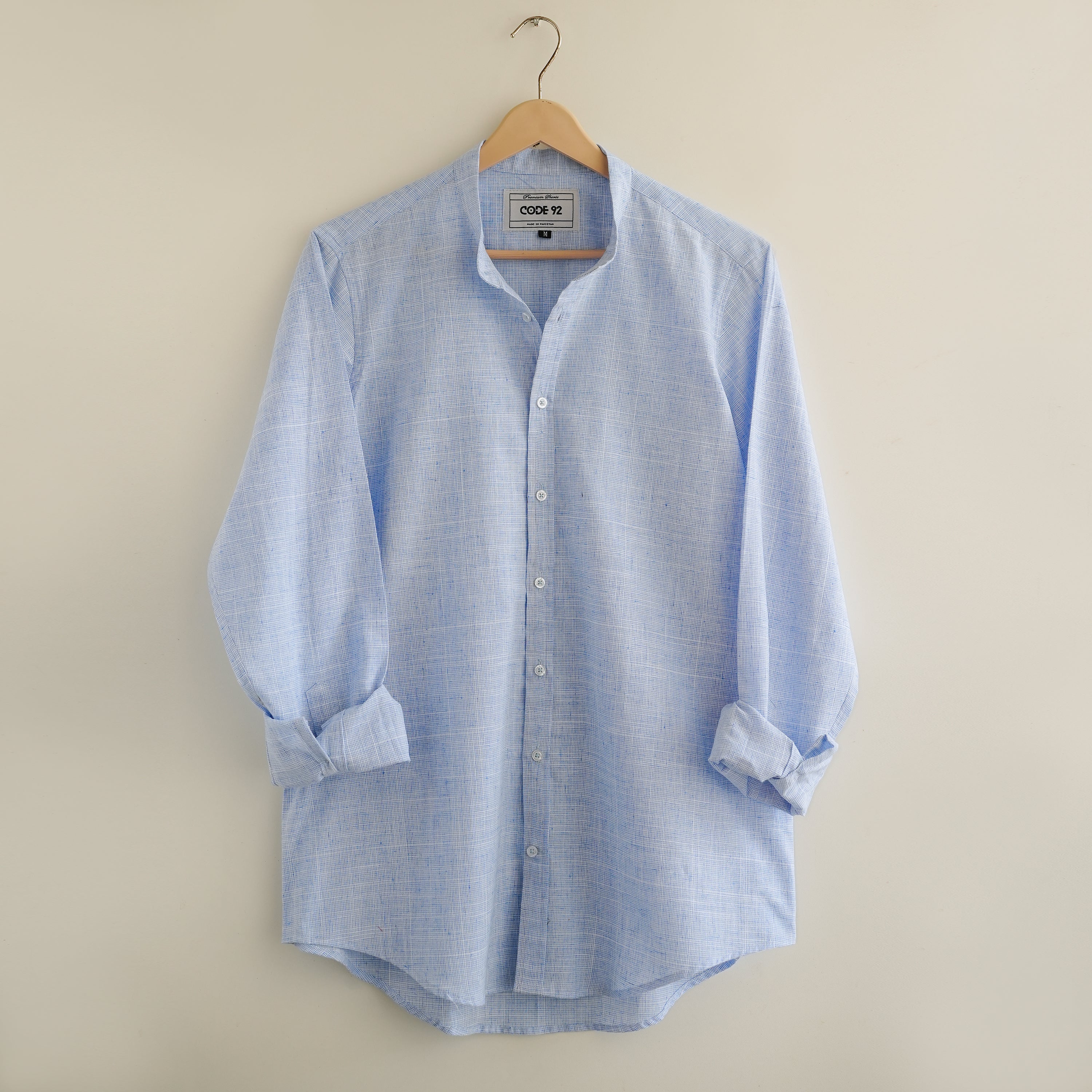 Blue & White Linen Shirt