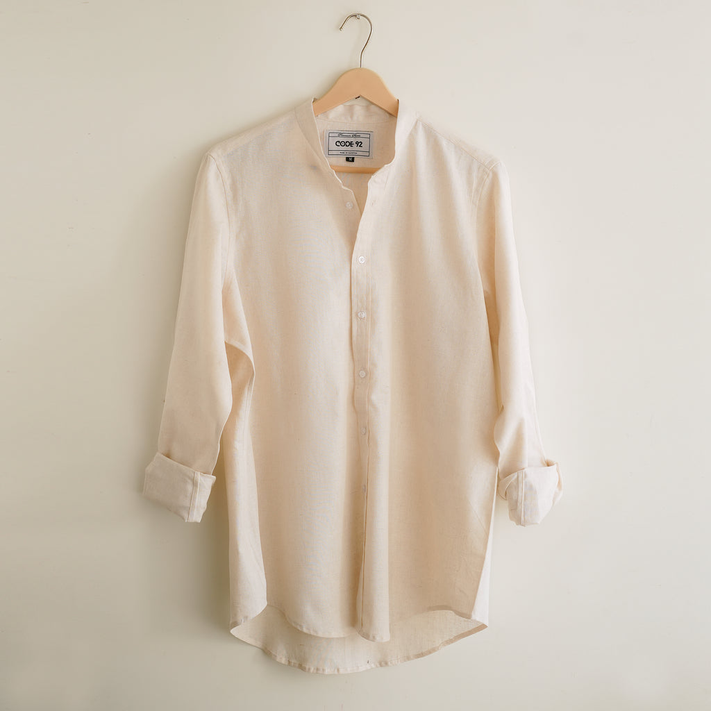 Marble Textured Linen Shirt
