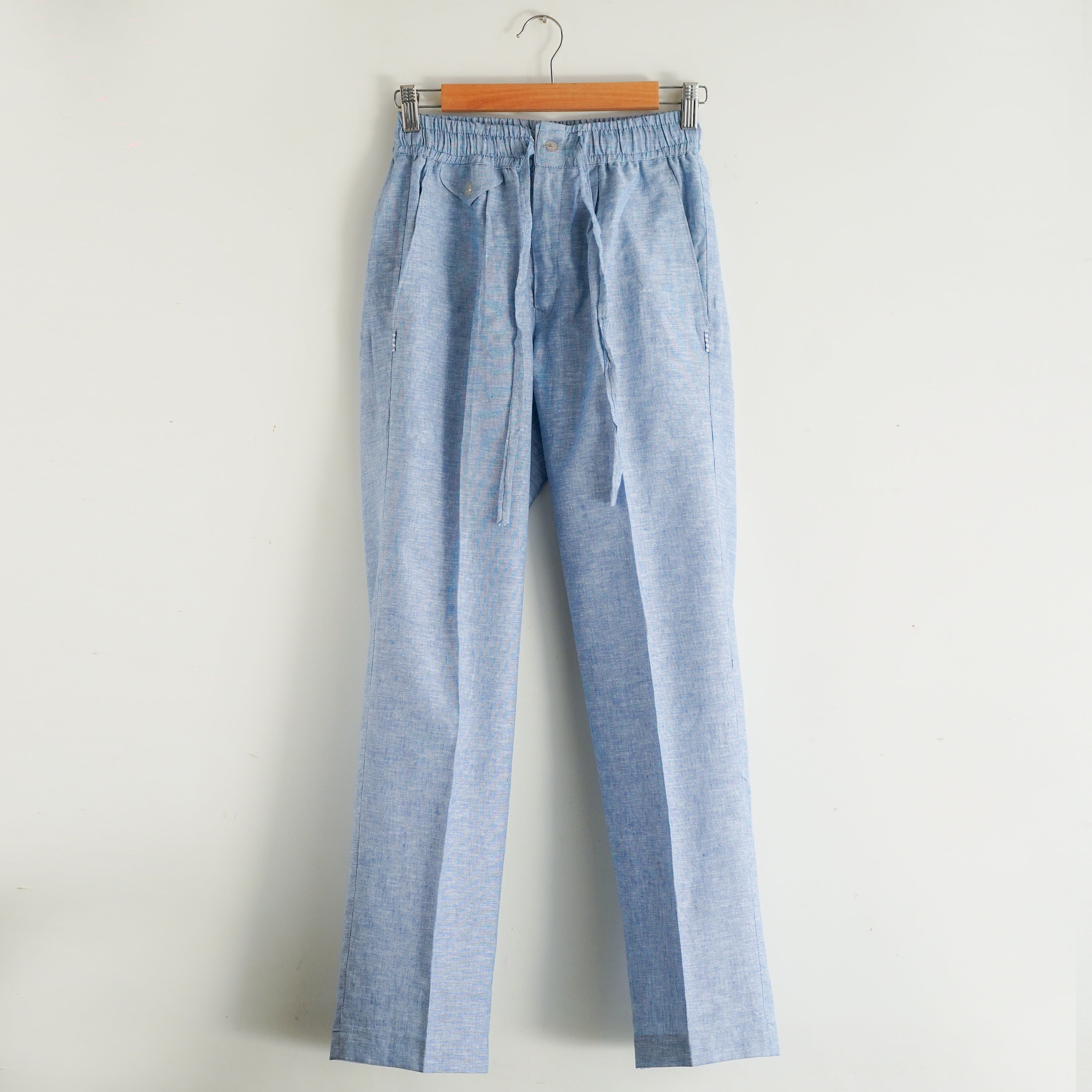 Blue Linen Pants