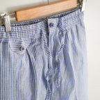 Blue Striped Linen Pants