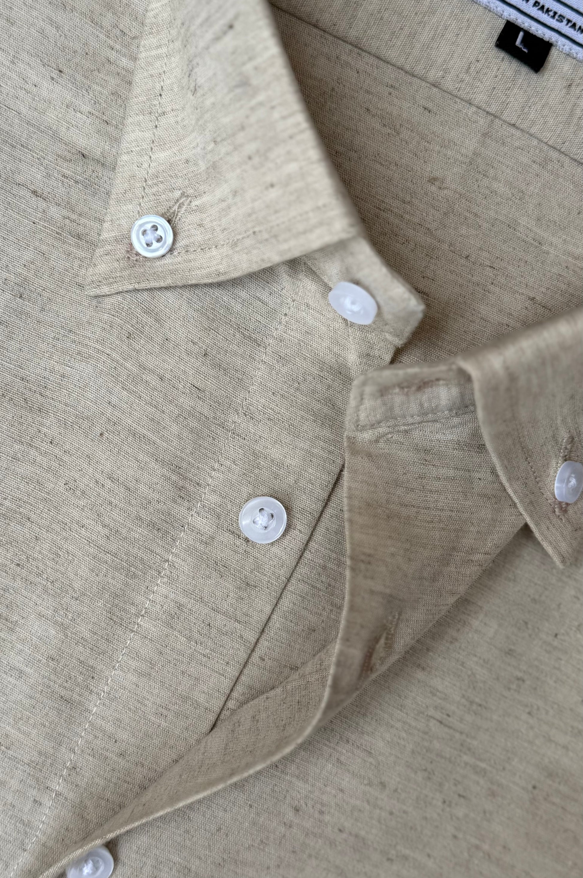Marble White Linen Shirt